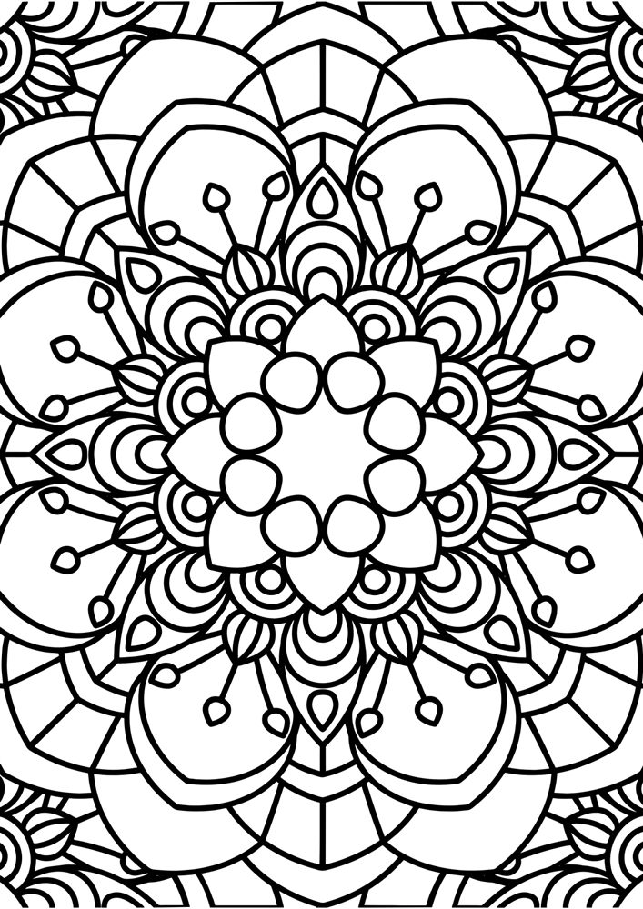 Sample mandala design from the 300-page collection